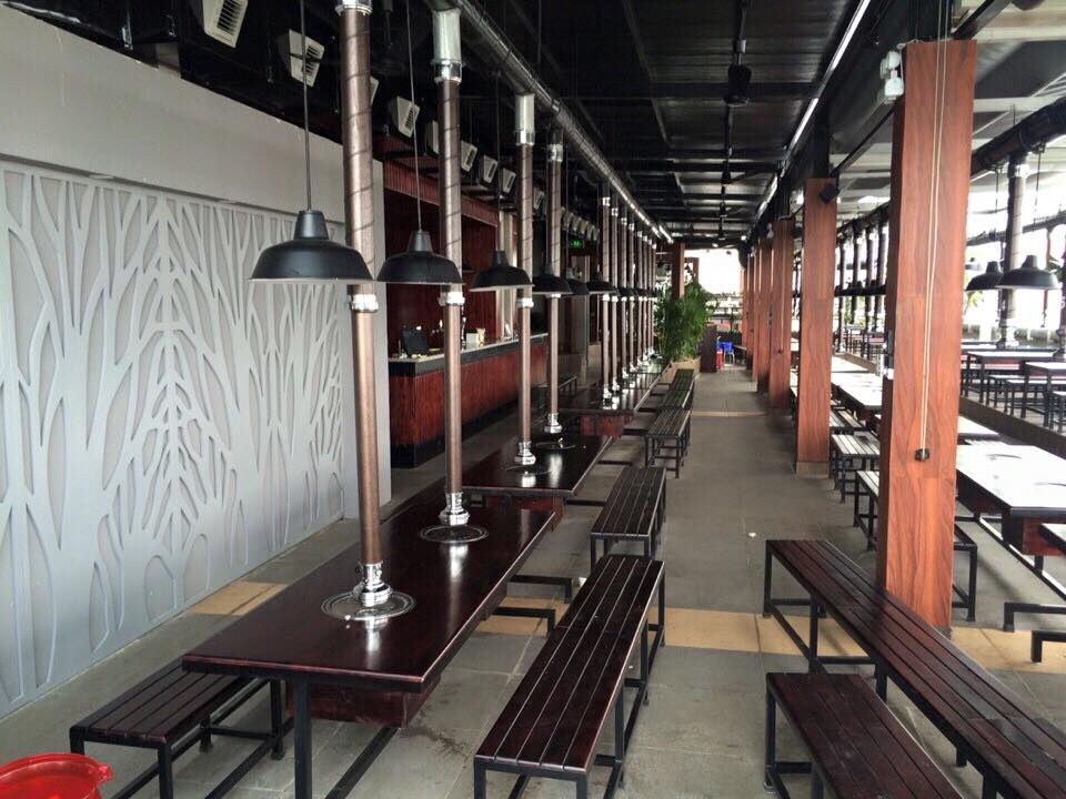 dự án ống hút khói tại bàn