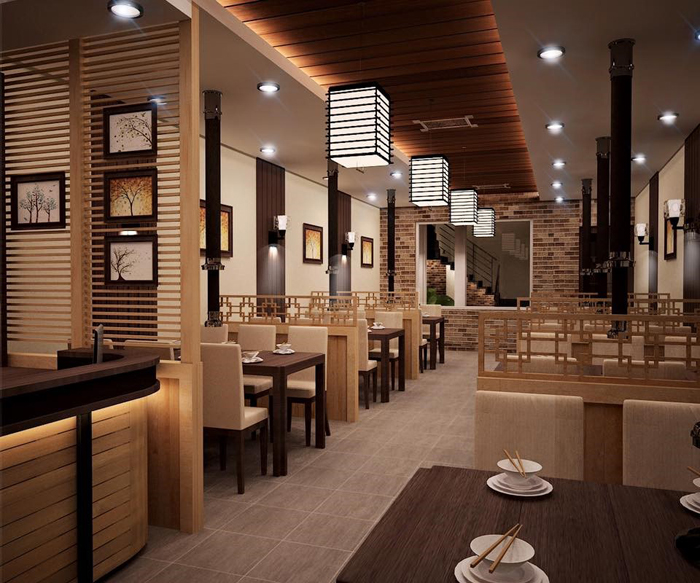 thiết kế nhà hàng nướng không khói
