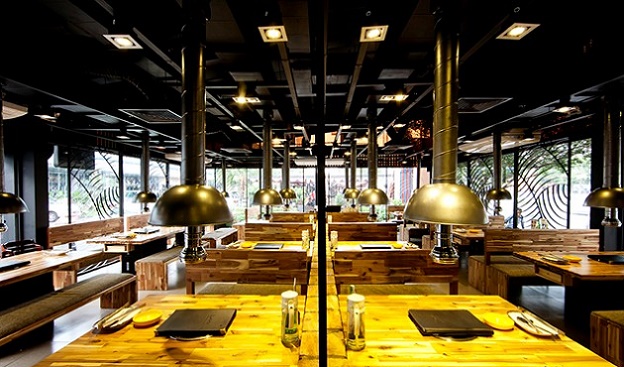 thiết kế nhà hàng nướng không khói