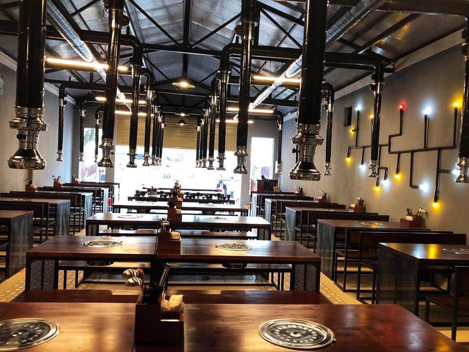 thiết kế nhà hàng nướng không khói